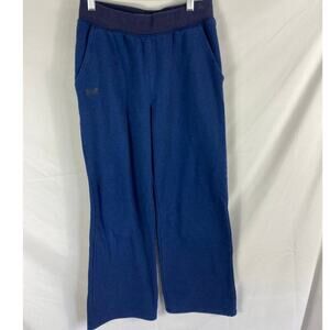 Under Armour Loose Dark Blue Wide Leg Fleece Sweatpants Size Small